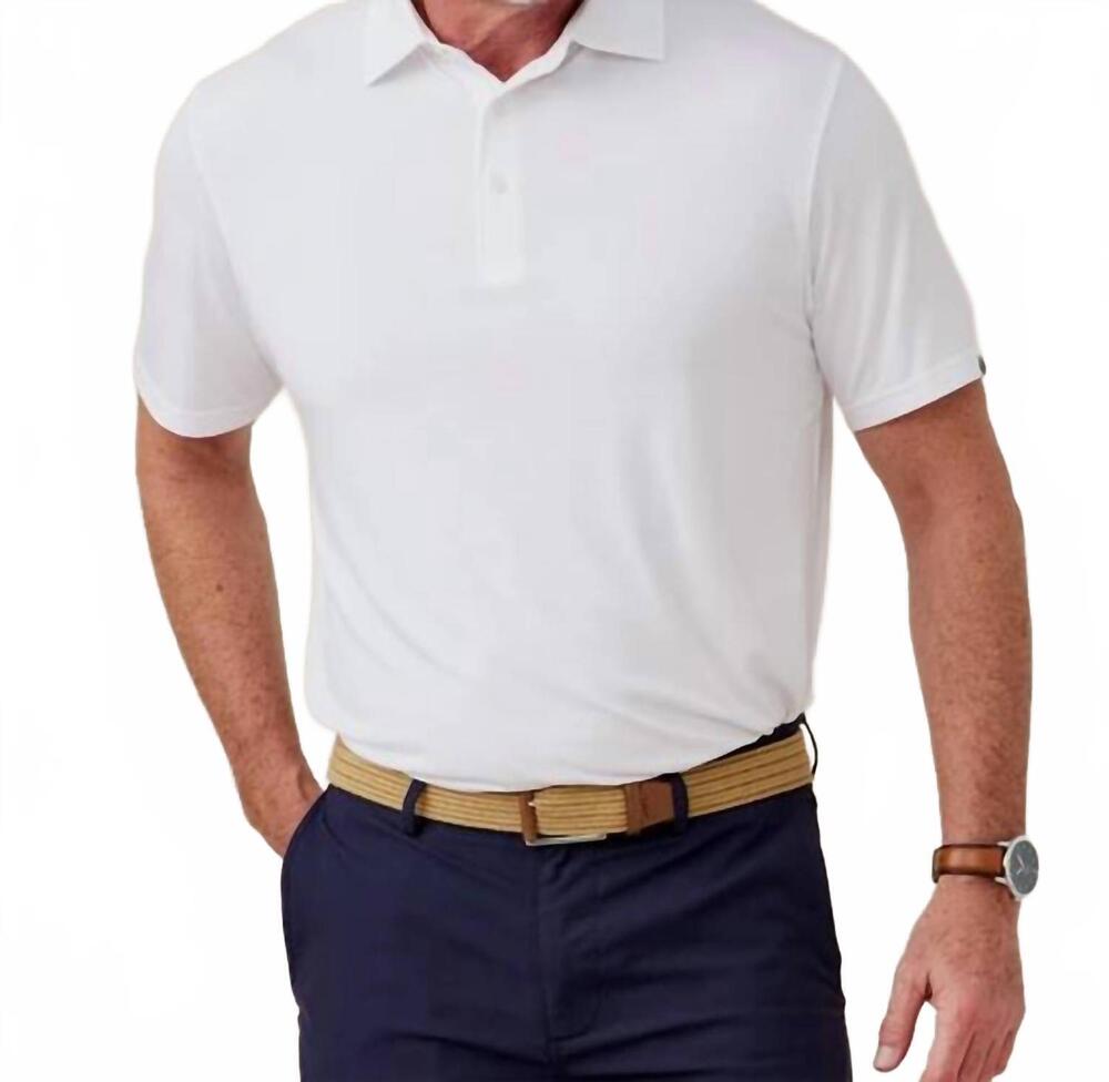 NEW TASC cloud polo in white